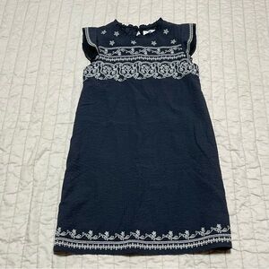 THML Black Embroidered Sleeveless Floral Women’s Shift Dress L Anthropologie